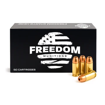 Freedom Munitions 9mm Ammo - 147 Grain Hollow Point, 50 rounds, New