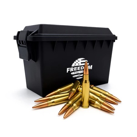 Freedom Munitions 308 Winchester Ammo- 147 Gr Full Metal Jacket (FMJ), 100 rounds, New